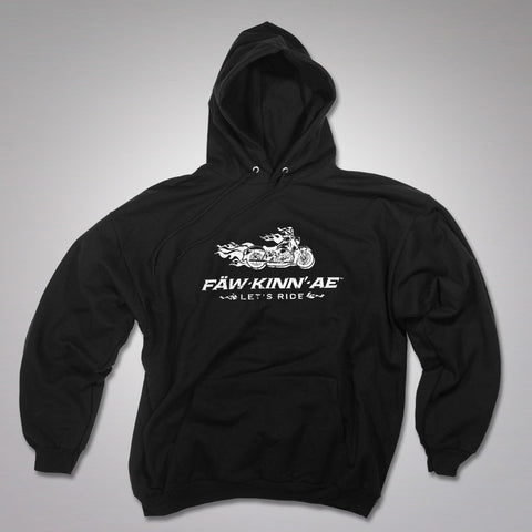 Vintage biker hooded sweatshirt - black, Fawkinnae