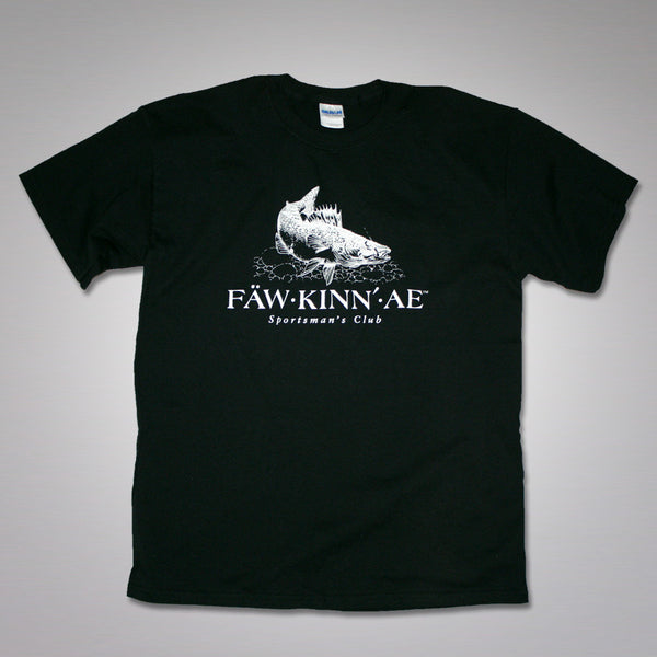 Walleye fishing t-shirt - black, Fawkinnae