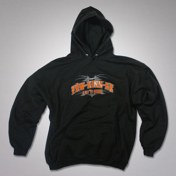 Motorcycle biker hooded sweatshirt - black, Fawkinnae