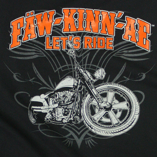 FAWKINNAE Men's Black Long Sleeve Biker Shirt