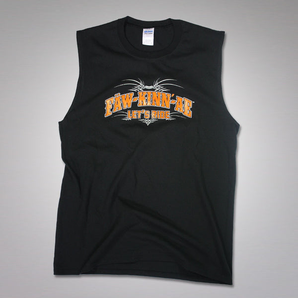 Motorcycle biker sleeveless t-shirt - Black, Fawkinnae