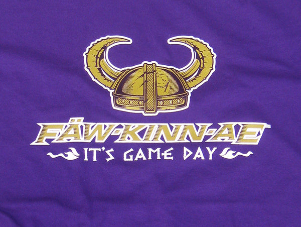 FAWKINNAE Women's V-Neck Vikings T-Shirt
