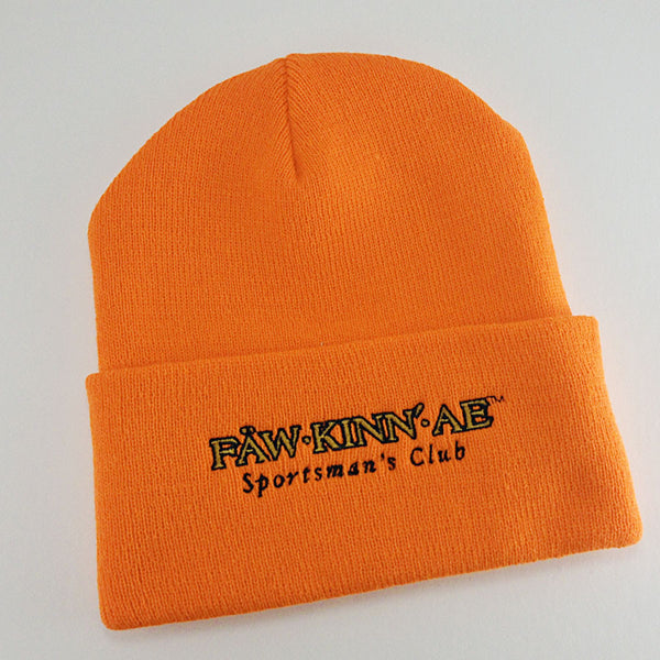 Blaze orange knit stocking cap - hunting, Fawkinnae