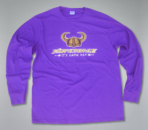 FAWKINNAE Vikings Long Sleeve Shirt "It's Game Day!"
