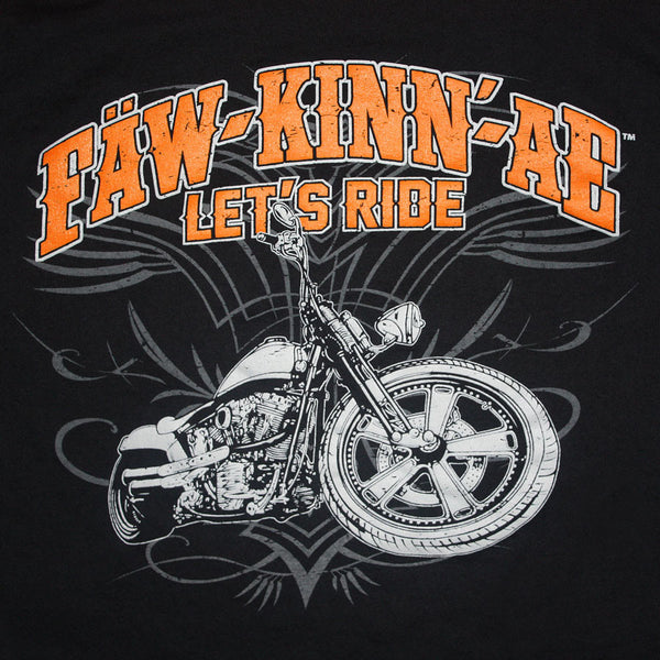 Motorcycle biker t-shirt - Black, Fawkinnae